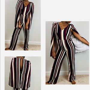 Striped jumpsuit